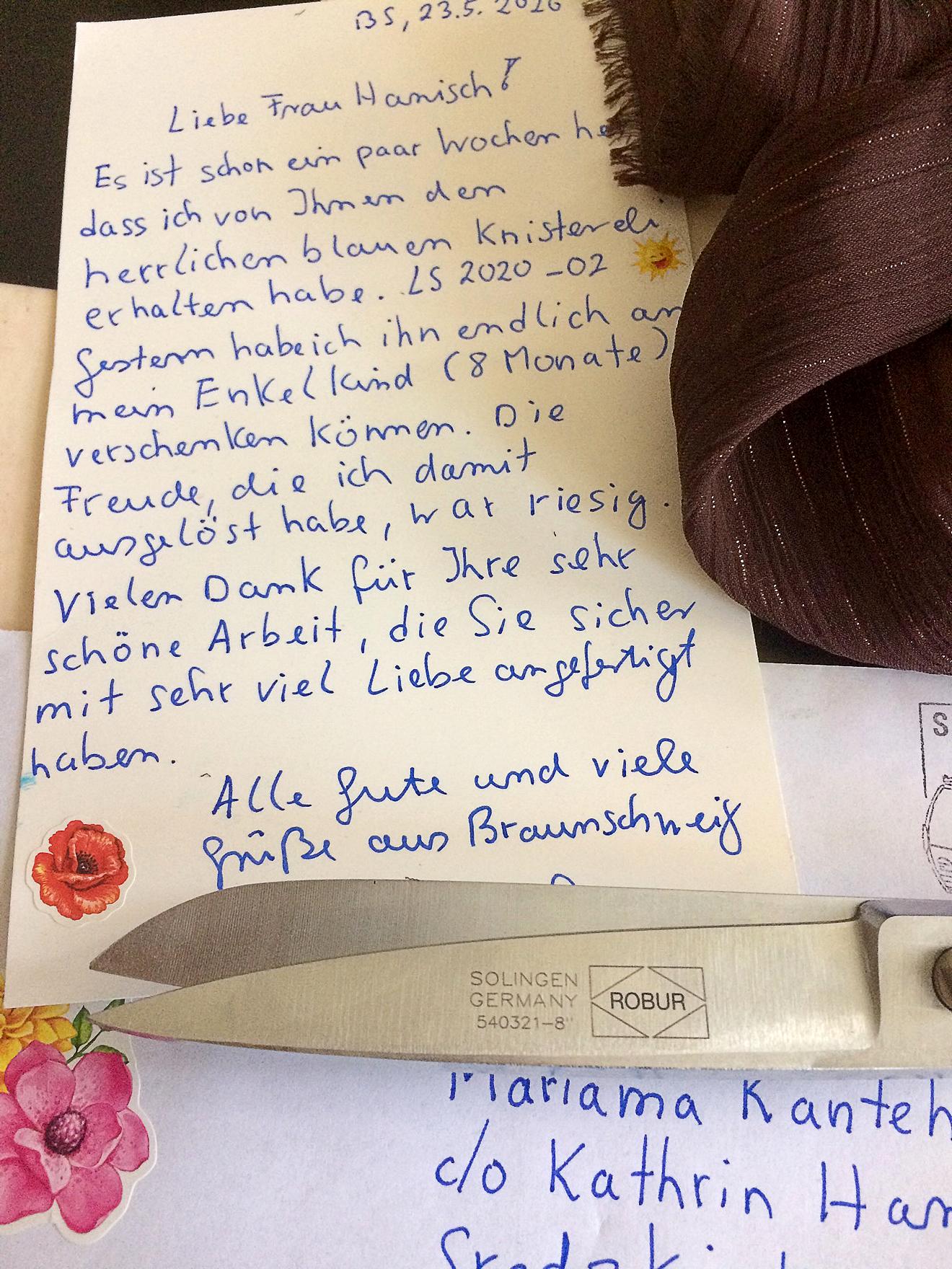 Dankesschreiben